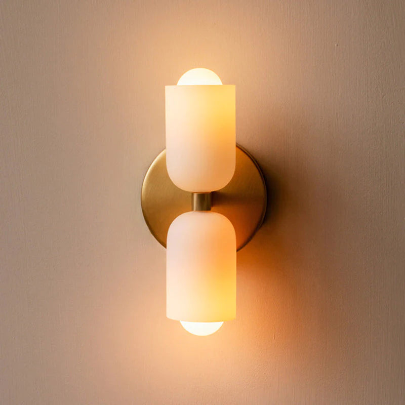 ObsidianLux Schlanke LED-Wandleuchte mit schwarzem Glas aus Metall