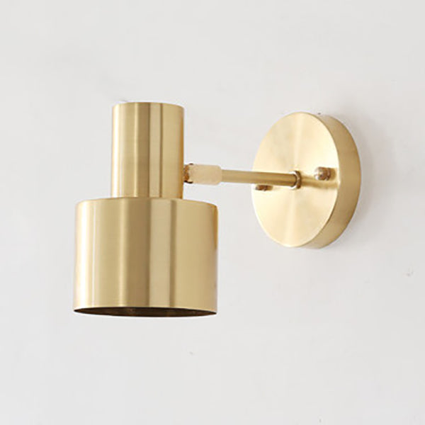 Velora Minimalistische Wandleuchte in Gold aus Eisen – Ansicht 5 von 14