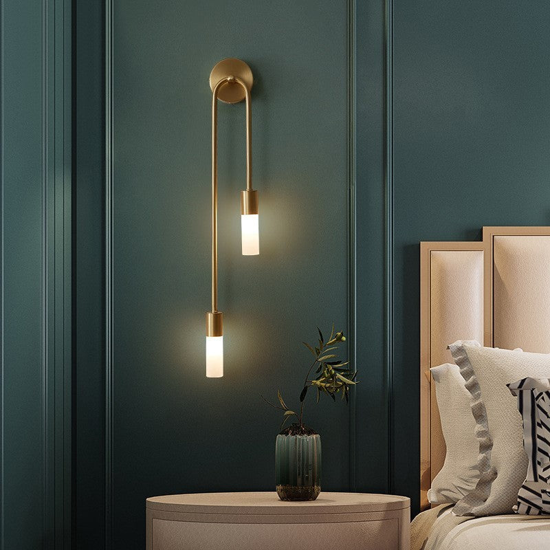 DovaVerve Goldene LED-Wandleuchte mit Doppellicht – Ansicht 2 von 6
