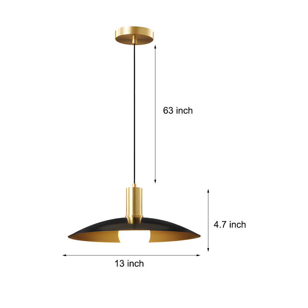AureoLux Vintage LED-Pendelleuchte in Messing & Glas – Ansicht 11 von 11
