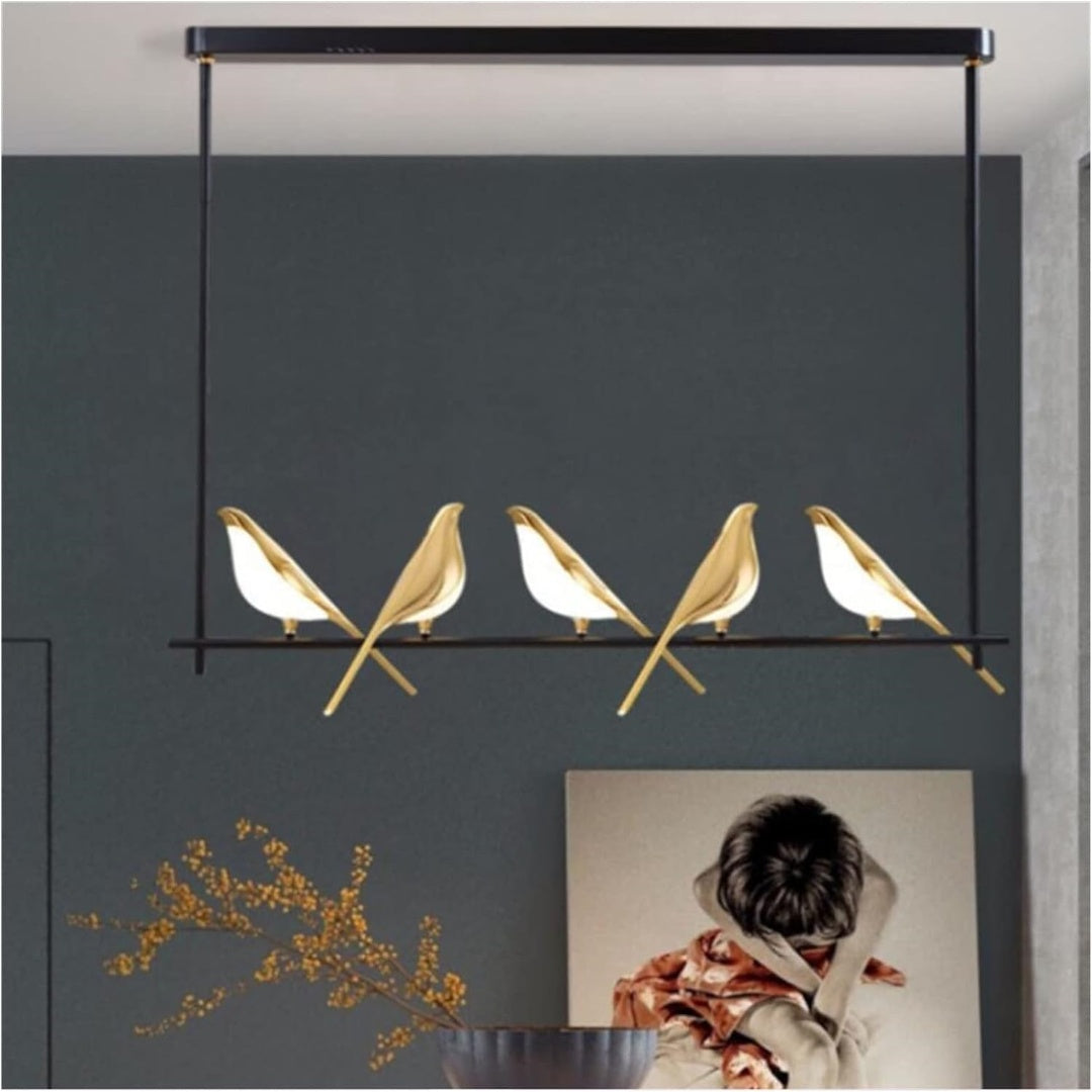 MiraCurve Vogel-Ring Pendelleuchte mit LED – Ansicht 10 von 16