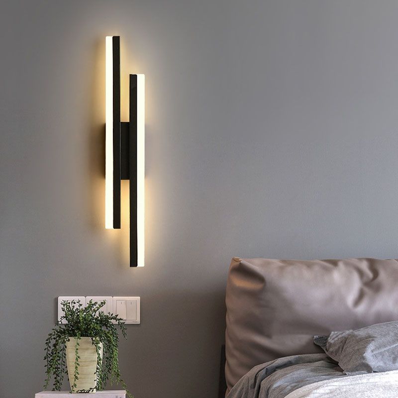 GoldNoir Elegante LED-Wandleuchte in Schwarz & Gold