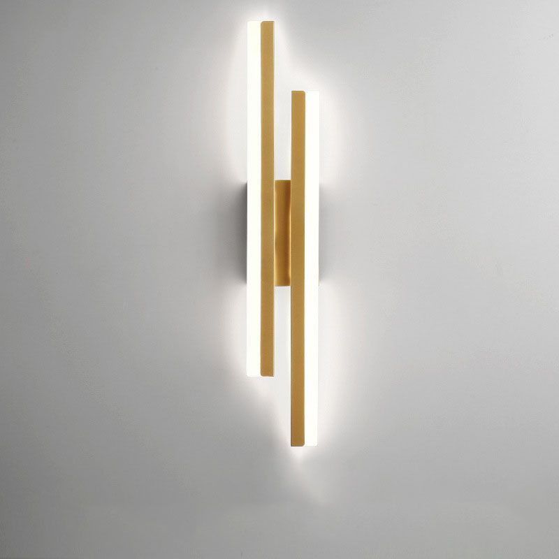 GoldNoir Elegante LED-Wandleuchte in Schwarz & Gold – Ansicht 3 von 9