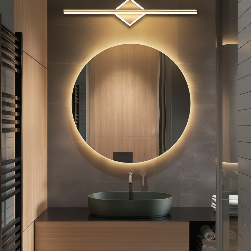 GleamNova Elegante LED-Wandleuchte in Schwarz-Gold