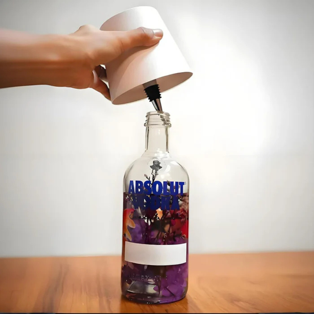 GlowBottle Kabellose Flaschenlampe mit Touch-Dimmer – Dekoleuchte – Ansicht 5 von 18