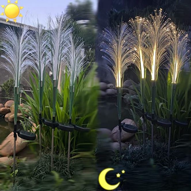 ReedGlow Solar-Schilfrohr Leuchte mit Farbwechsel – Solarleuchte – Ansicht 8 von 11