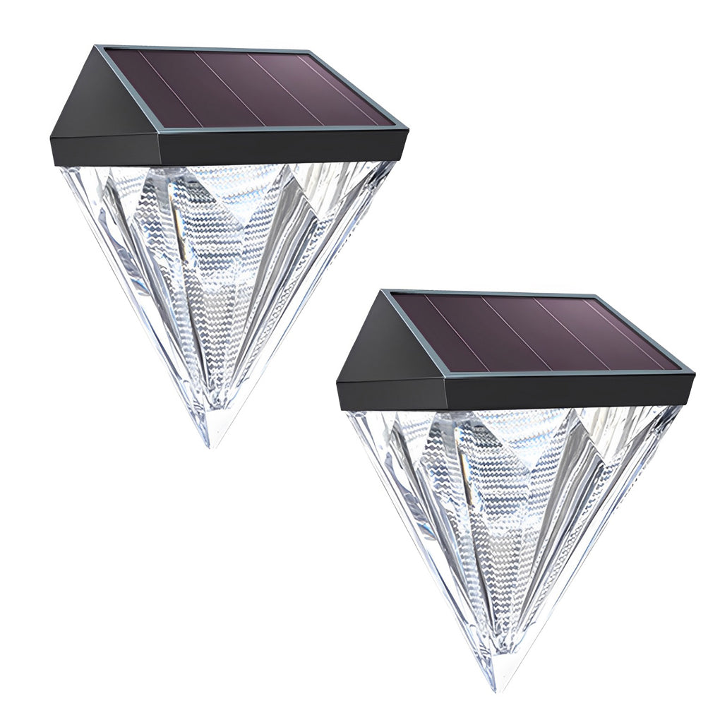 PrismLux Geometrische Solar-Wandleuchte – Solarleuchte – Ansicht 4 von 8