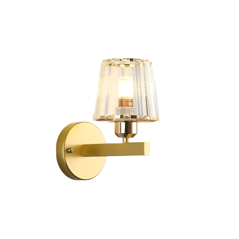 CrystalGlanz LED-Wandleuchte mit Kristallakzent – Ansicht 5 von 7