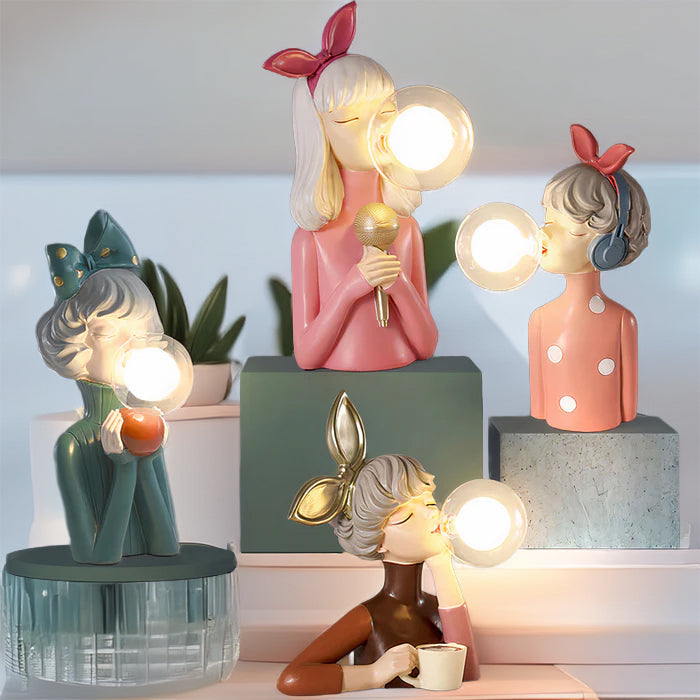 Lignoglow Handgefertigte LED-Tischlampe aus Holz – Tischleuchte – Ansicht 7 von 12
