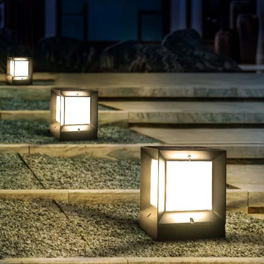 ZephyTide Minimalistische LED-Säulenleuchte – Gartenleuchte – Ansicht 8 von 11