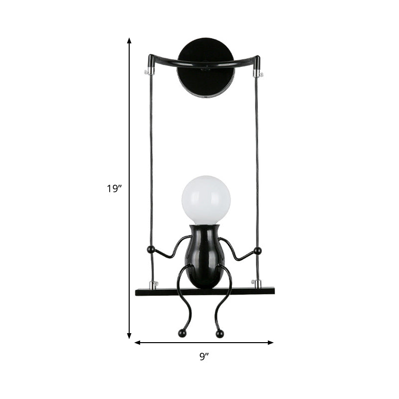 SwingMuse Wandleuchte mit schaukelnder Figur – Ansicht 13 von 13