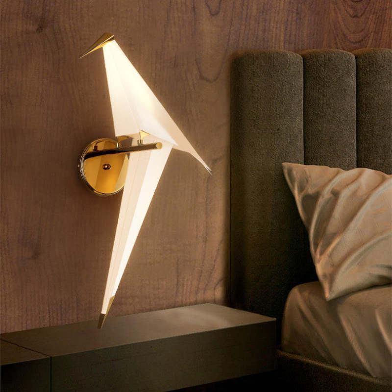 Aviluma Vogel-Wandleuchte mit warmem LED-Licht – Ansicht 2 von 15