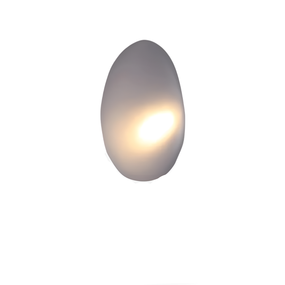 PebbleGlow Minimalistische LED-Wandleuchte aus Glas – Ansicht 19 von 40