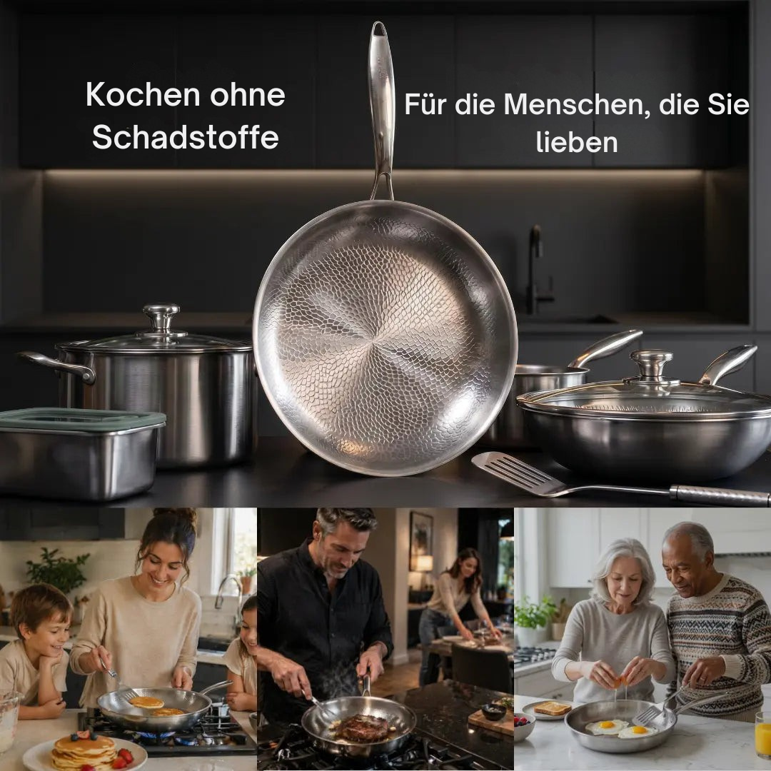 TitanoPur Antihaft-Pfanne aus massivem Titan – Kochgeschirr – Ansicht 2 von 7