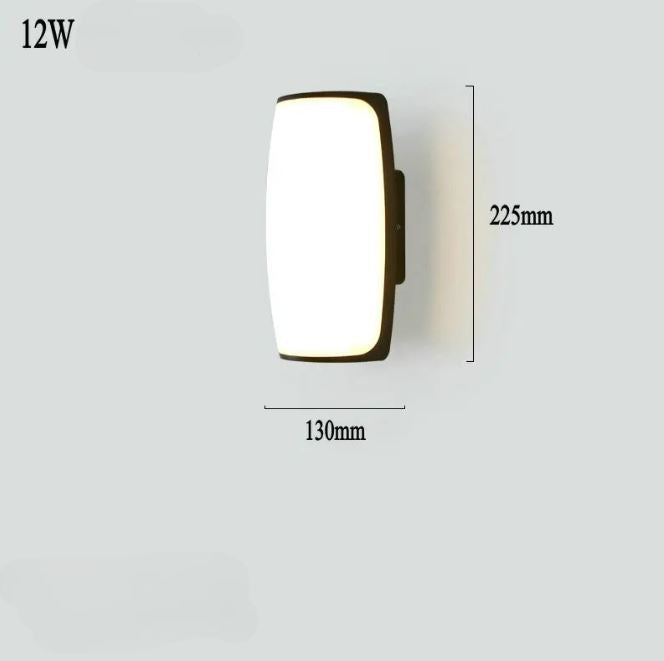 BrisaFrost Wetterfeste LED-Wandleuchte – Außenwandleuchte aus Aluminium – Ansicht 7 von 7