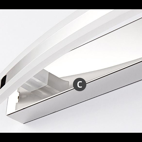Ovanti Ovale LED-Wandleuchte in Chrom – Ansicht 7 von 7