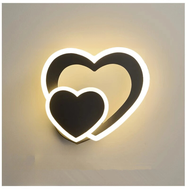 HeartGlow Romantische LED-Wandleuchte in Herzform – Ansicht 5 von 14