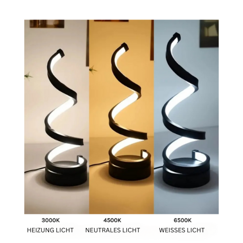 SwirlLume Atmosphärische LED-Tischleuchte – Schreibtischlampe – Ansicht 11 von 12
