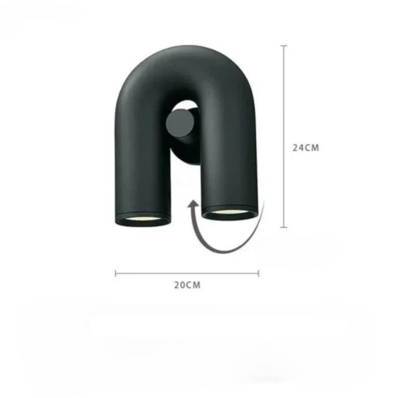 GlaciaLux U-förmige LED-Wandleuchte – Ansicht 7 von 15