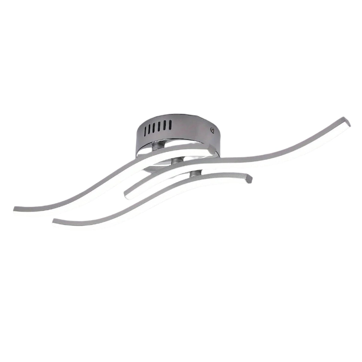 CurvaLux Geschwungene LED-Deckenleuchte mit Dimmfunktion aus Aluminium – Ansicht 3 von 9