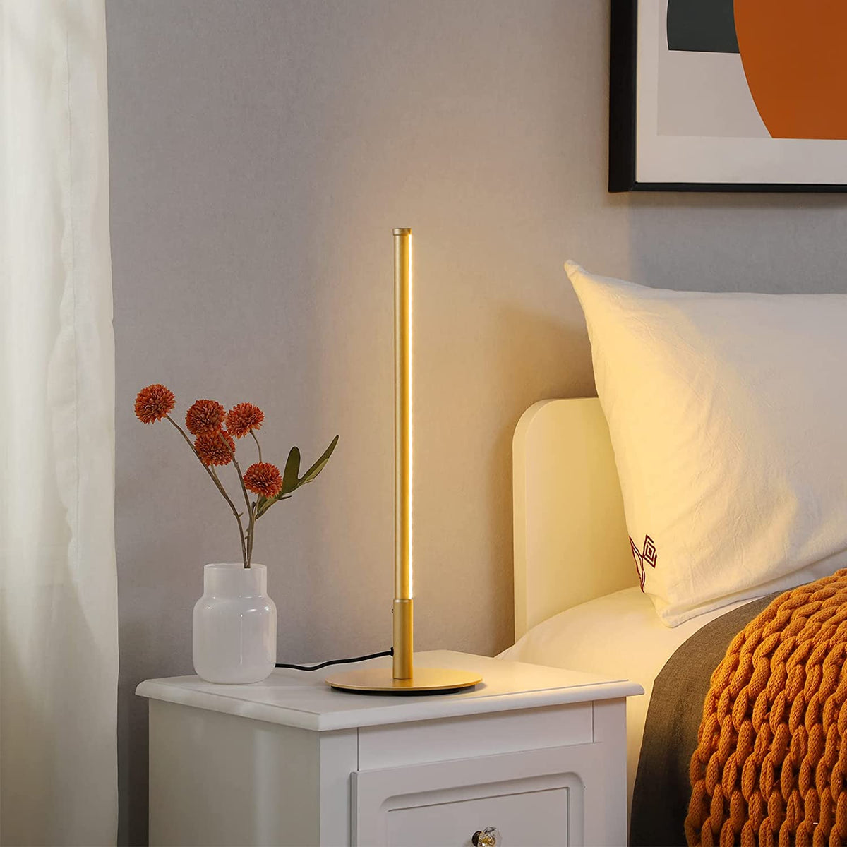 AureaGold Elegante LED-Tischlampe mit Touch-Dimmer – Schreibtischlampe – Ansicht 3 von 10