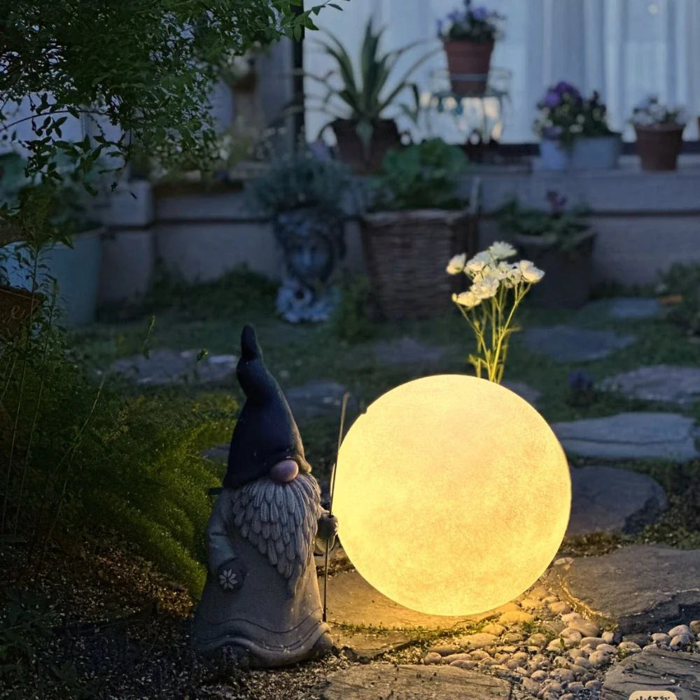 LunaGlow Mond-Gartenleuchte mit Fernbedienung und 16 Farben – Ansicht 10 von 16