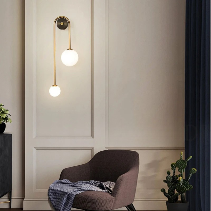 AmberVerre Wandleuchte mit warmem Glasdesign – Ansicht 7 von 10
