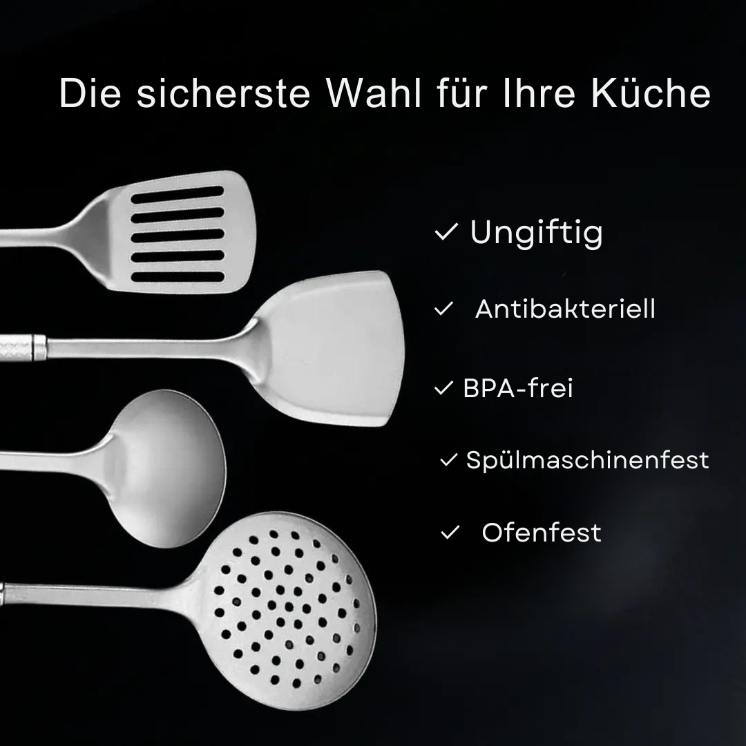 TitanUtensil Küchenutensilien-Set aus reinem Titan – Kochgeschirr – Ansicht 3 von 5