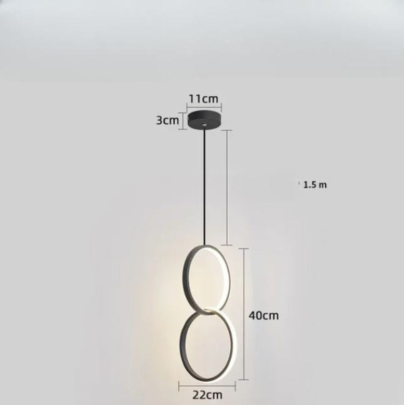 AureoLume Eleganter LED-Ring-Kronleuchter – Pendelleuchte – Ansicht 11 von 11