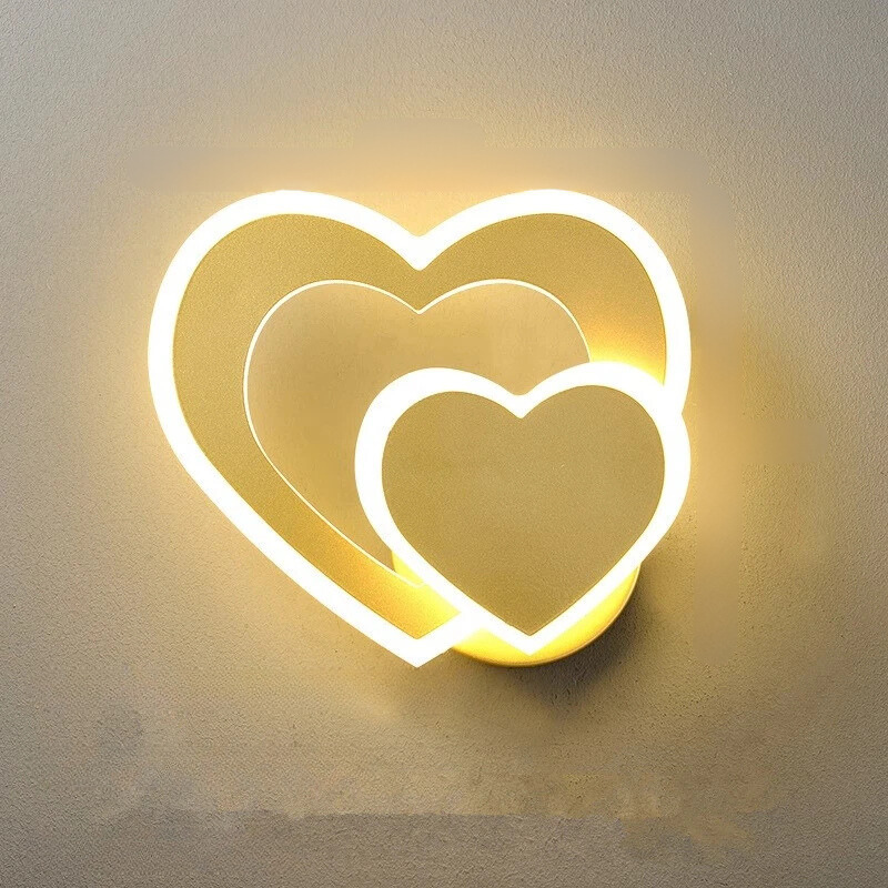 HeartGlow Romantische LED-Wandleuchte in Herzform – Ansicht 6 von 14