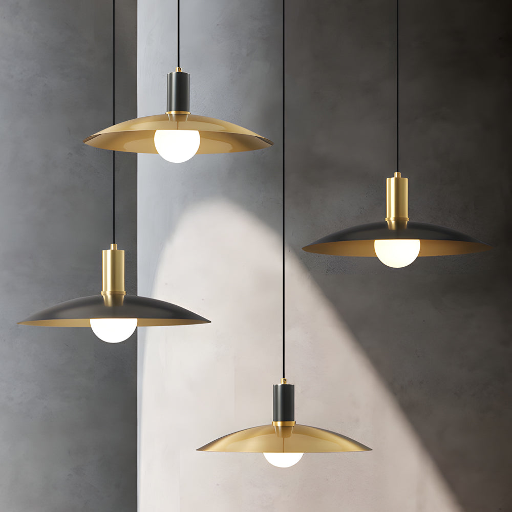AureoLux Vintage LED-Pendelleuchte in Messing & Glas – Ansicht 2 von 11