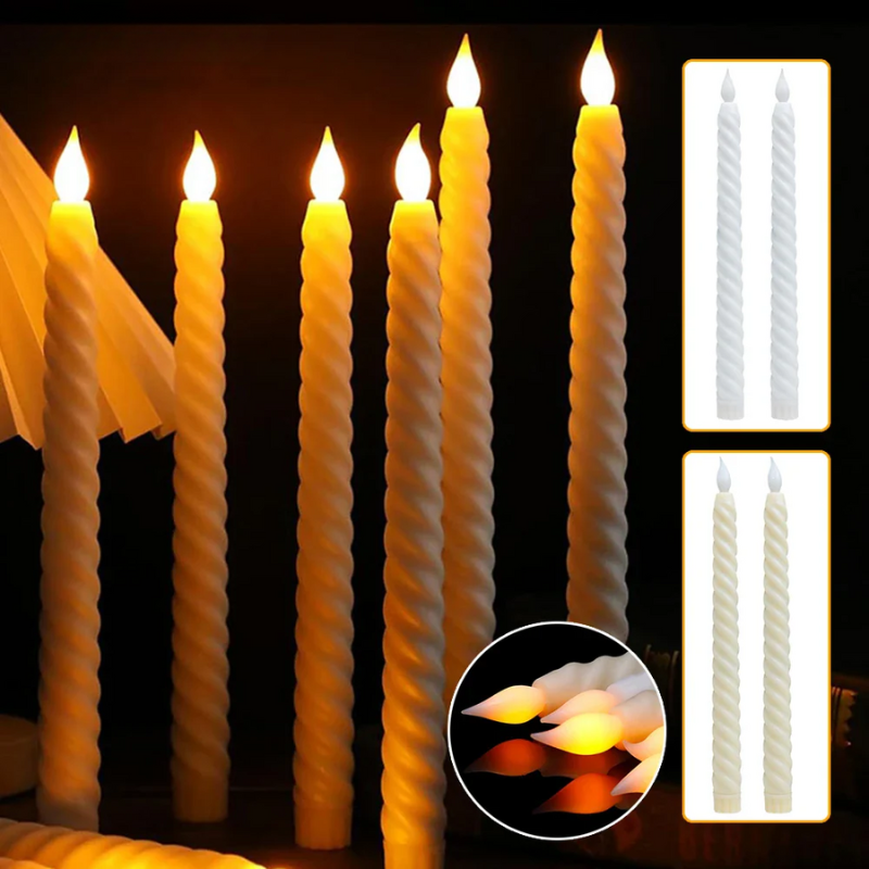 FlareGlow 3D LED-Kerzen mit flackernder Flamme – Ansicht 6 von 8