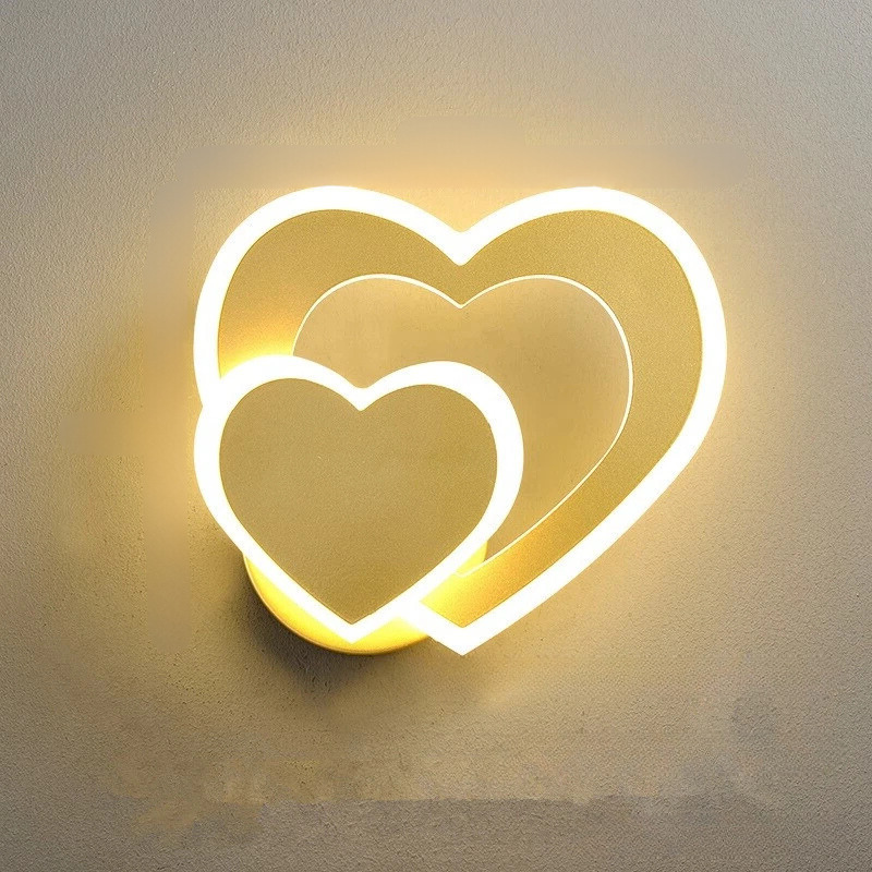 HeartGlow Romantische LED-Wandleuchte in Herzform – Ansicht 7 von 14