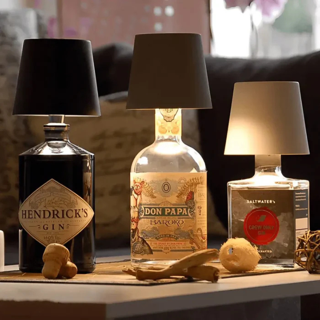 GlowBottle Kabellose Flaschenlampe mit Touch-Dimmer – Dekoleuchte – Ansicht 18 von 18