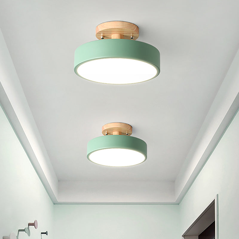 WoodLume Skandinavische LED-Deckenlampe aus Holz – Deckenleuchte