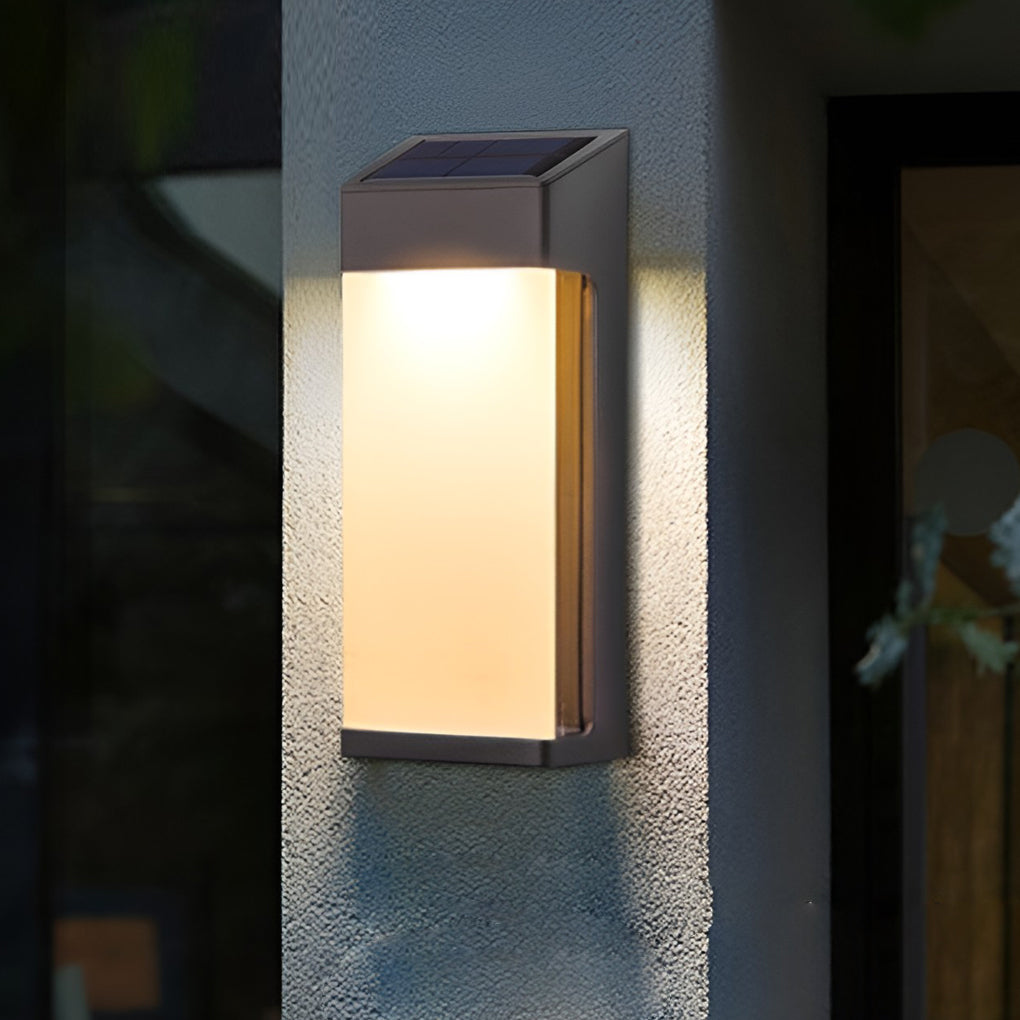 SolarNoir Solar Wandleuchte Duo mit warmweißem Licht