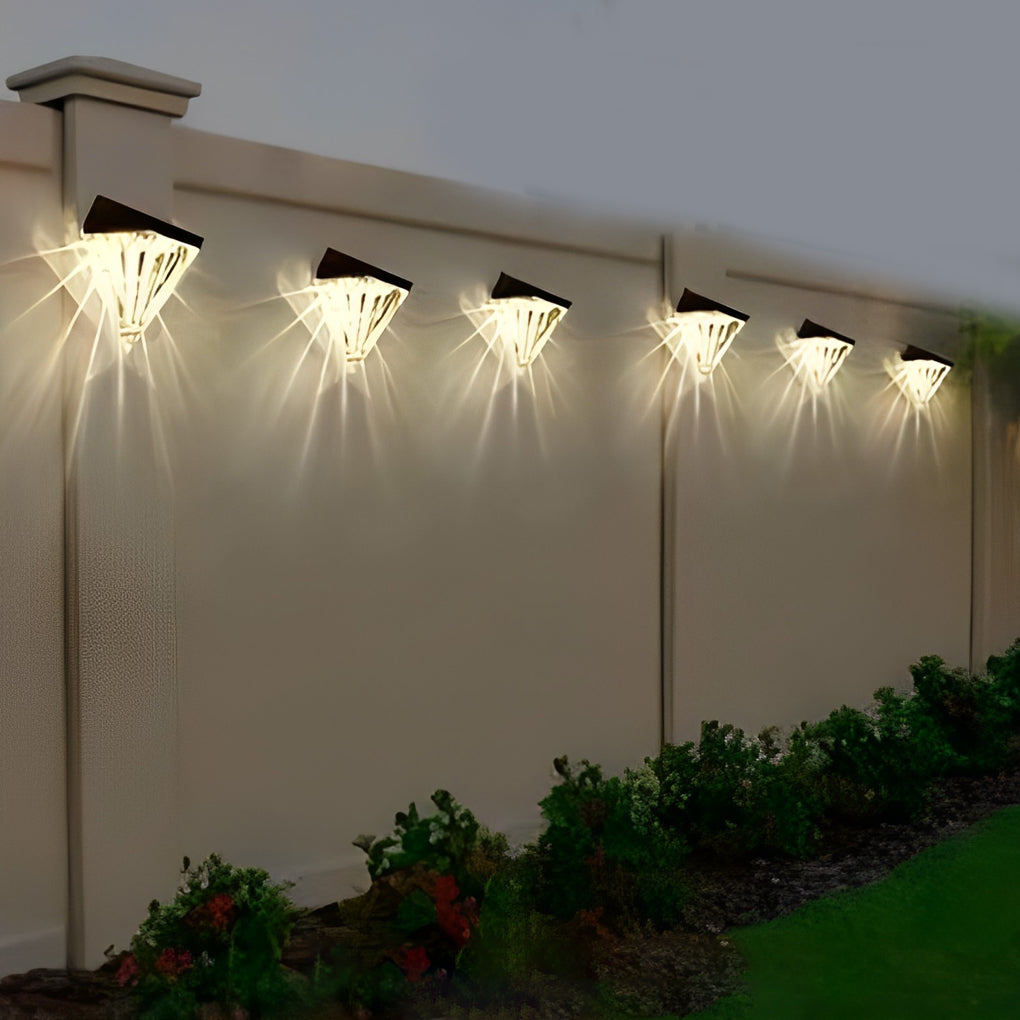 PrismLux Geometrische Solar-Wandleuchte – Solarleuchte – Ansicht 5 von 8