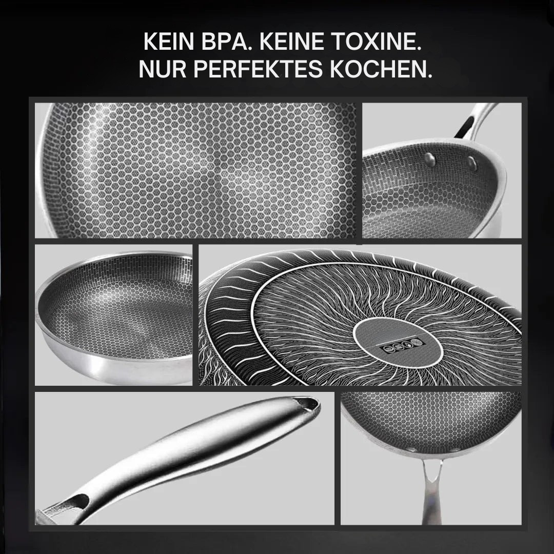 HybridChef Antihaftpfanne bis 260°C hitzebeständig – Kochgeschirr – Ansicht 5 von 7