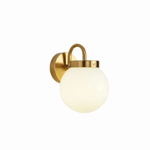 Skanda Skandinavische LED-Wandleuchte mit Glasschirm – Ansicht 3 von 11