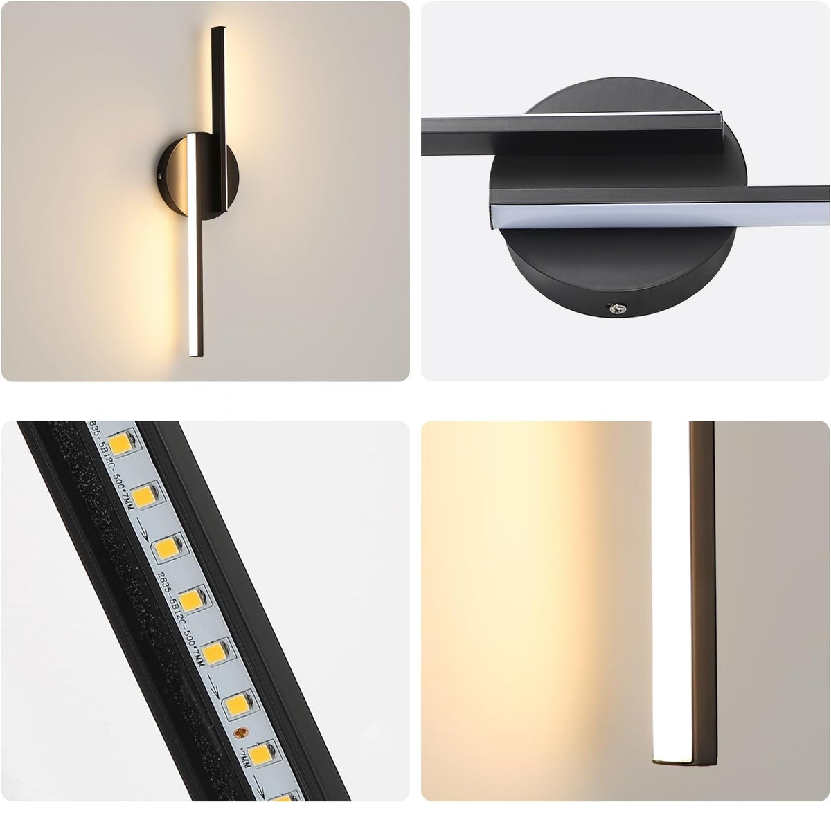 Lumesca Elegante LED-Wandleuchte mit drei Lichtmodi – Ansicht 6 von 8