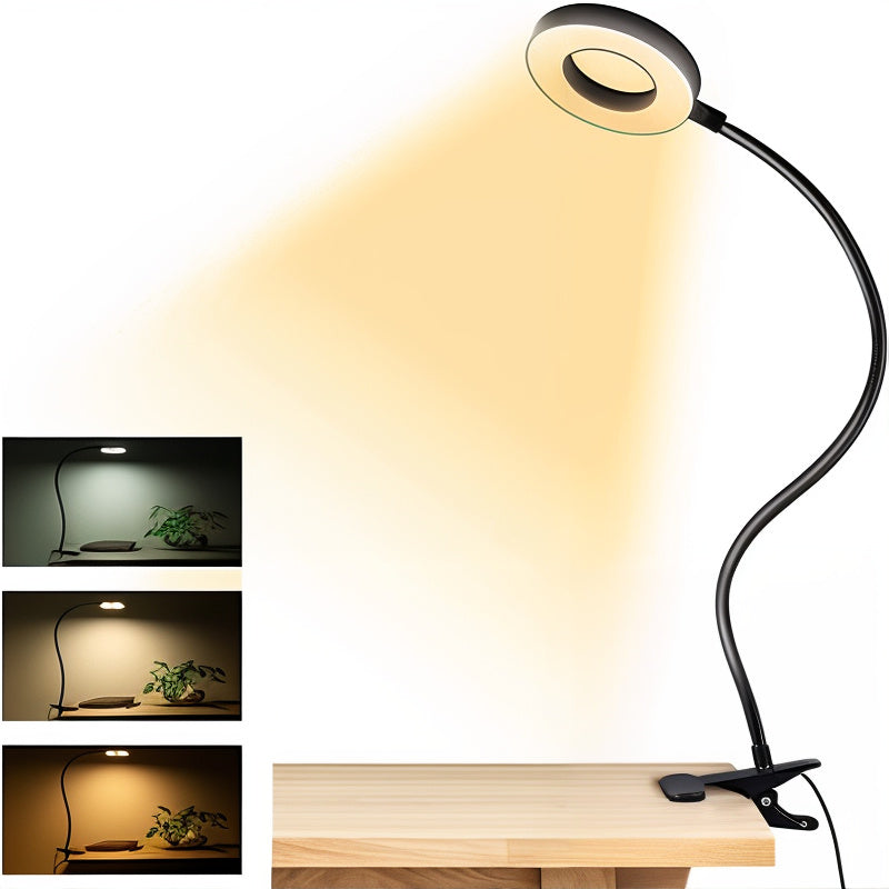 LumiClip LED-Leseleuchte zum Anstecken mit 48 LEDs – Schreibtischlampe aus Metall