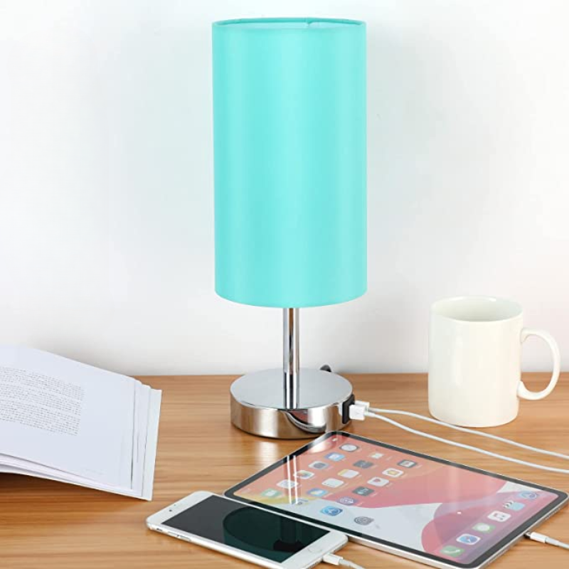 WendaDome Dimmbare Touch-Tischleuchte mit USB-Anschluss aus Holz – Ansicht 23 von 24