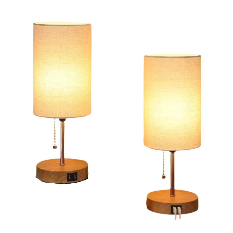 LinoDuo Tischlampen-Set mit USB-Anschluss – Tischleuchte – Ansicht 7 von 11