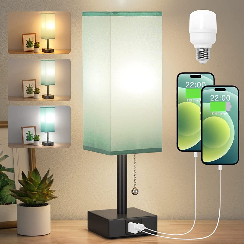 SkaraCove Dimmbare Tischleuchte mit 3 Lichtfarben & USB-Anschluss – Schreibtischlampe – Ansicht 13 von 14