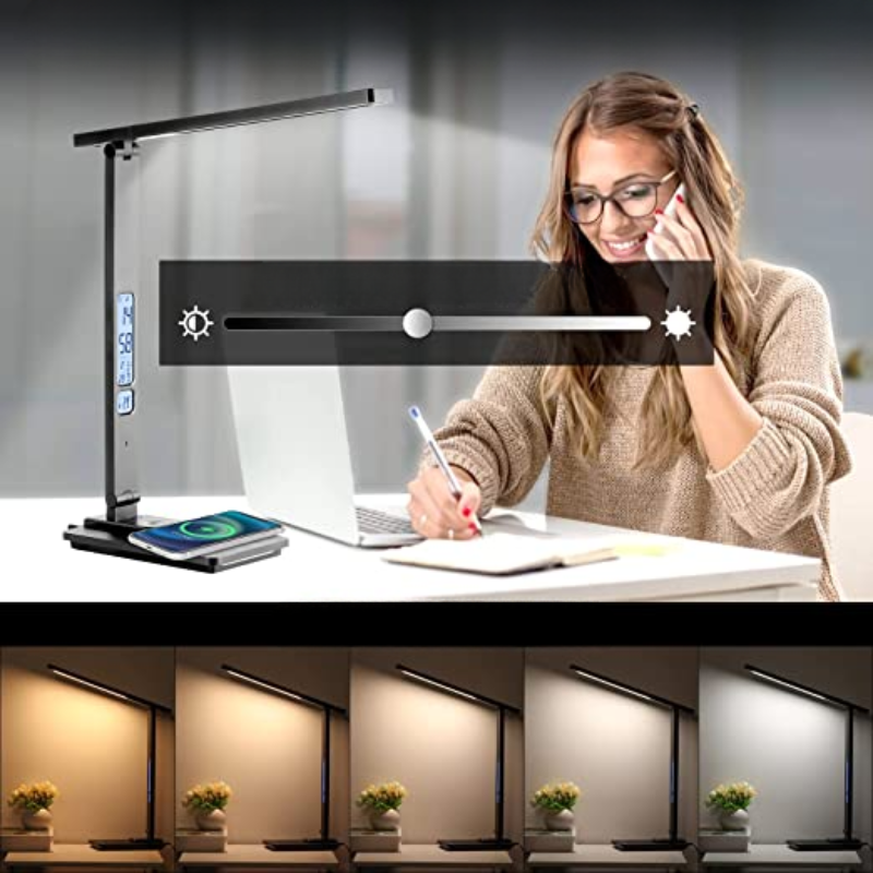 DeskGlow LED-Schreibtischlampe mit Wireless Charger – Ansicht 5 von 5