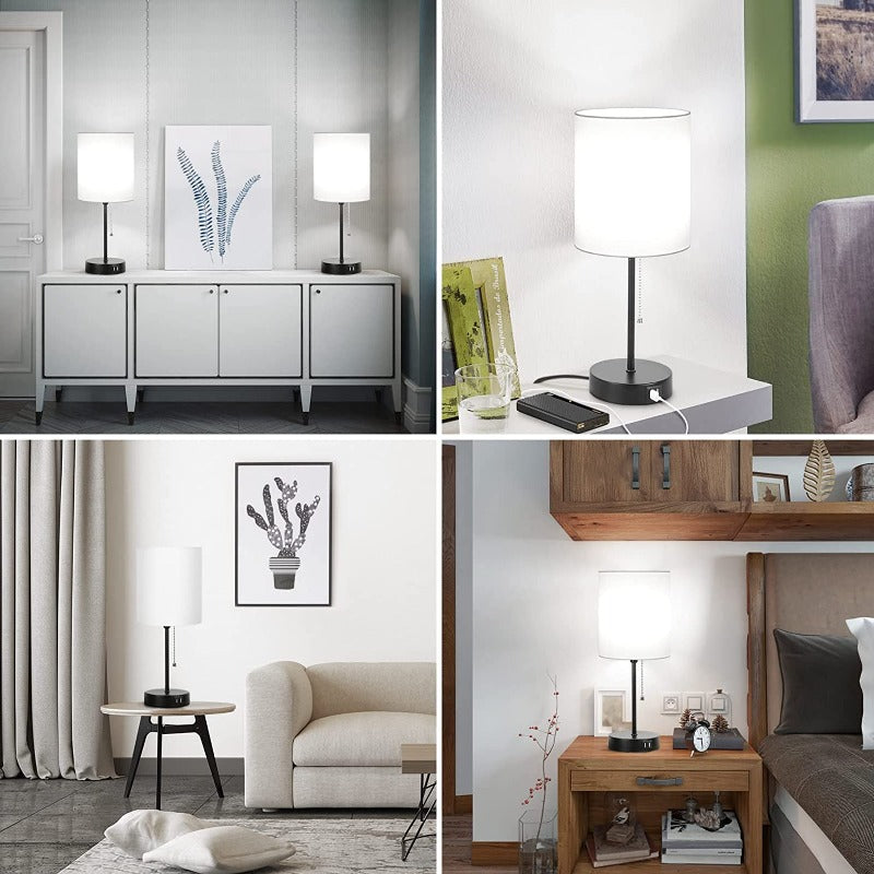 LinoDuo Tischlampen-Set mit USB-Anschluss – Tischleuchte – Ansicht 10 von 11