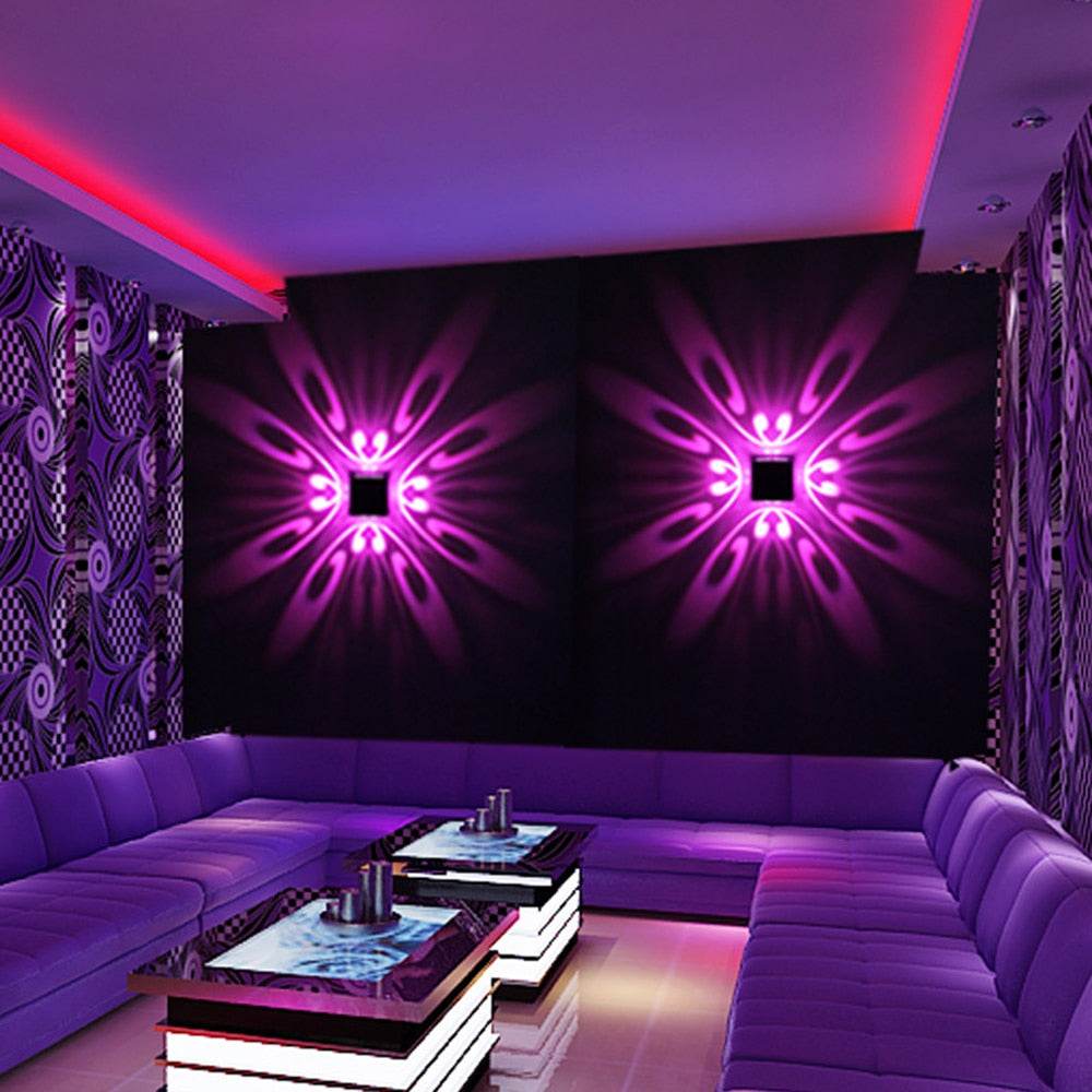ColorBeam LED-Wandleuchte mit bunten Lichtprojektionen – Ansicht 2 von 6