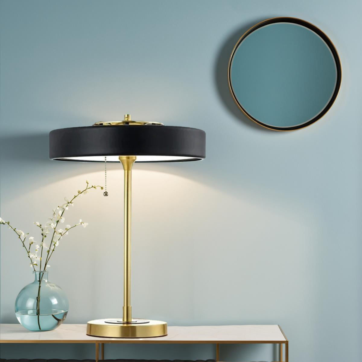 Nordlyx Retro Tischlampe mit warmem LED-Licht – Tischleuchte – Ansicht 6 von 15