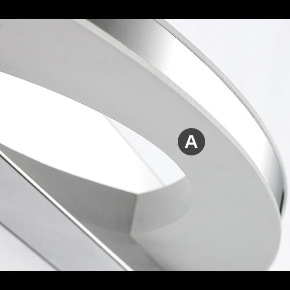 Ovanti Ovale LED-Wandleuchte in Chrom – Ansicht 5 von 7