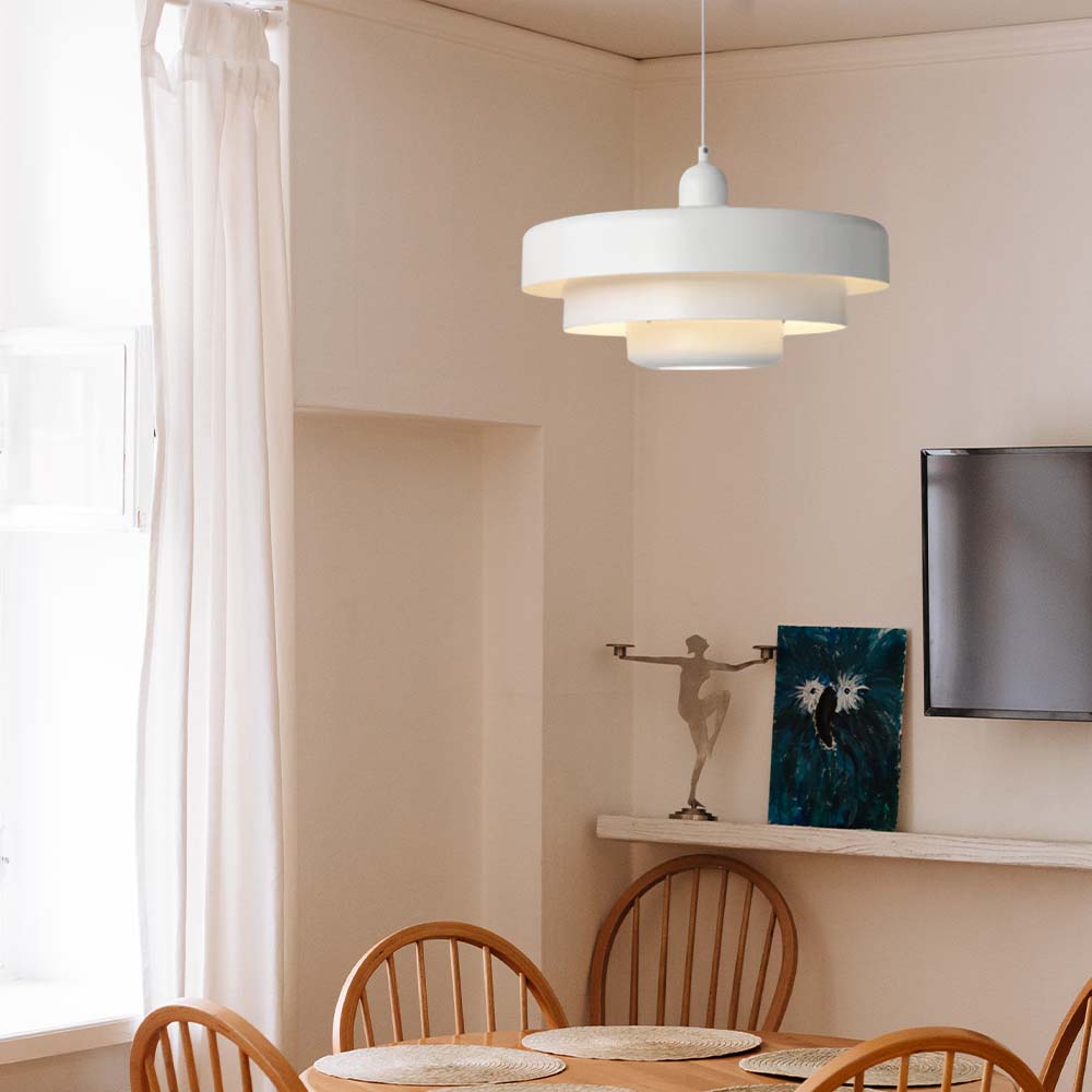 IronTrio Retro Eisen-Pendelleuchte 3-flammig – Ansicht 4 von 19